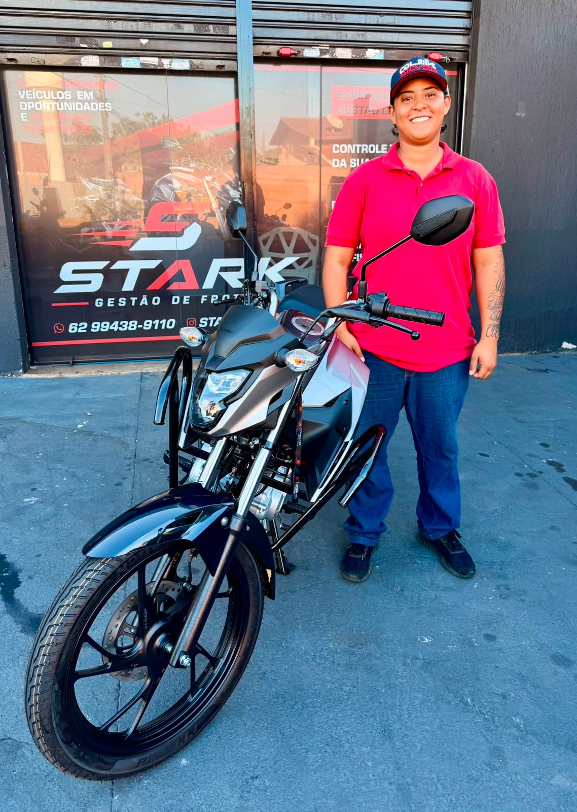 Moto em estrada